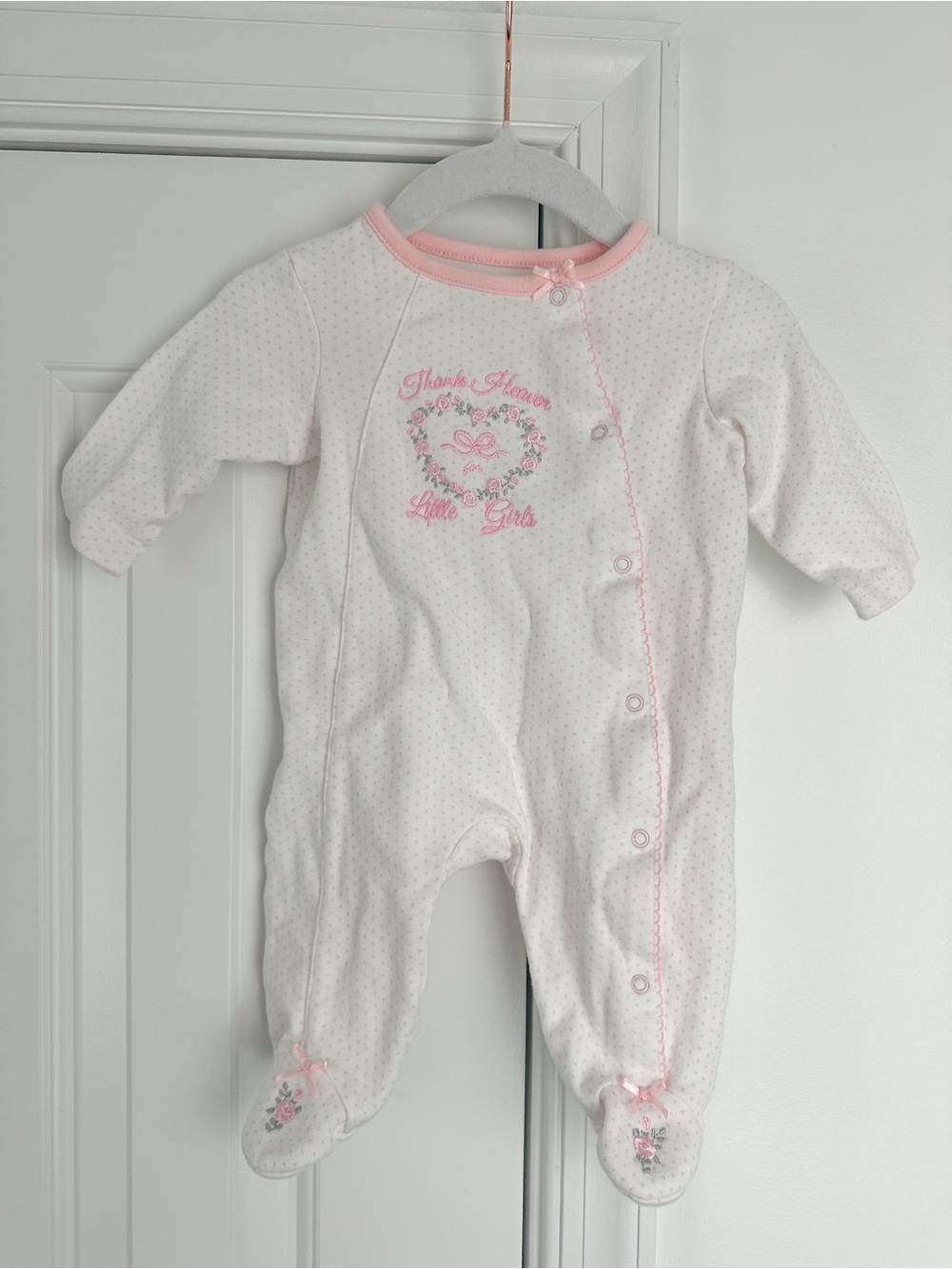 Little me thank heaven for little girls sleeper 3m EUC